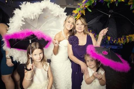 bride wedding kids parasol