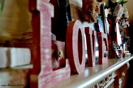 LOVE wording on mantle