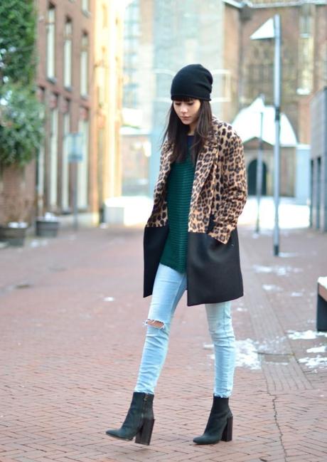 leopard and black celine-ish coat