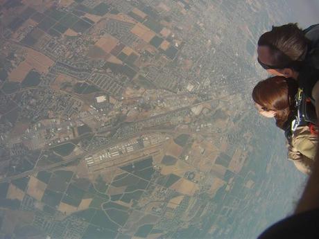 one time, we went skydiving