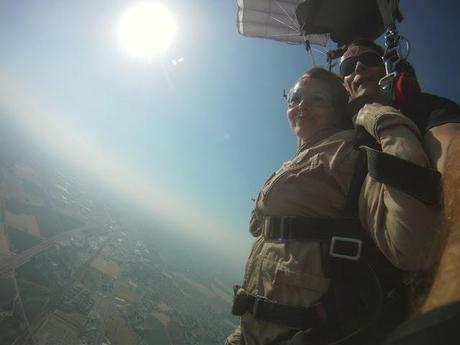 one time, we went skydiving