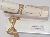 Personalised Wedding Stationery Gold Colour Scheme