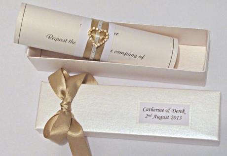 Personalised Wedding Stationery – Gold Colour Scheme - Paperblog