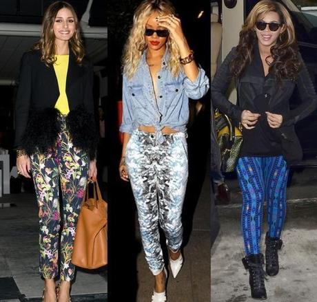 patterned pant trend spring 2013