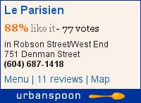 Le Parisien on Urbanspoon