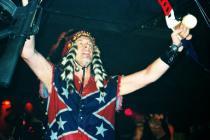 Ted Nugent proving he's no coward by volunteering to fight on the losing side of a war that ended 150 years ago