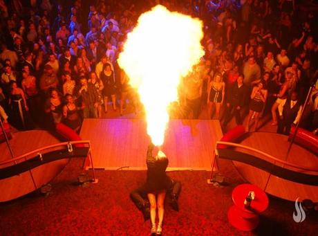 fire eating show