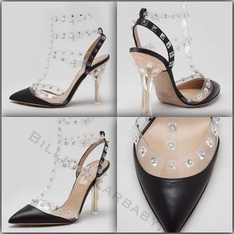 Valentino Naked Rockstud Slingback, Black ($1,295)