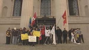 Youth from three Manitoba First Nations marched into Winnipeg to seek action on Manitoba’s waterways.
