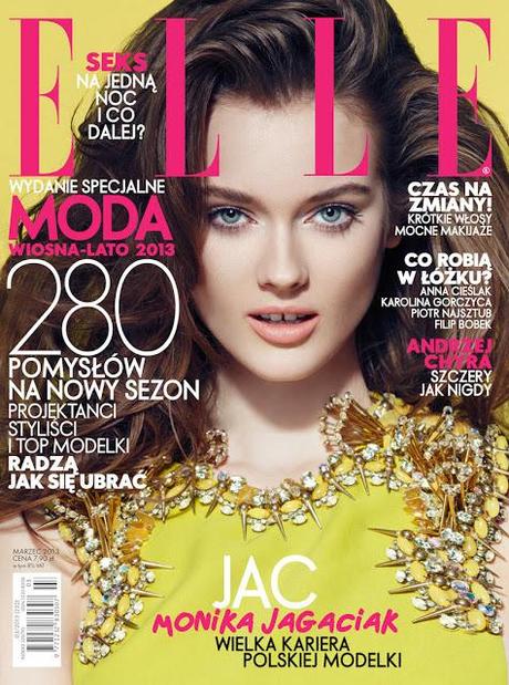 COVER JAC JAGACIAK IN GUCCI FOR ELLE POLAND MARCH 2013