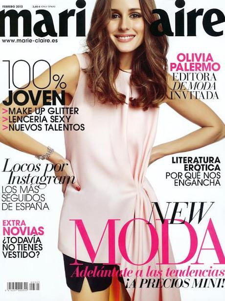 Olivia Palermo for Marie Claire Spain February 2013 Cover Shoot