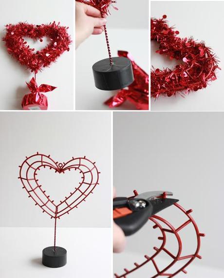 How to make a paper topiary heart