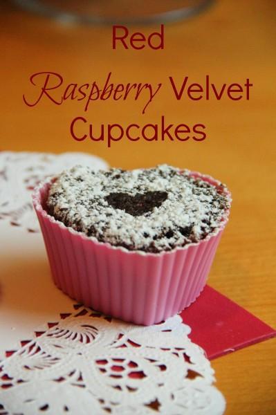 red raspberry velvet cupcakes 399x600 Red Raspberry Velvet Cupcakes