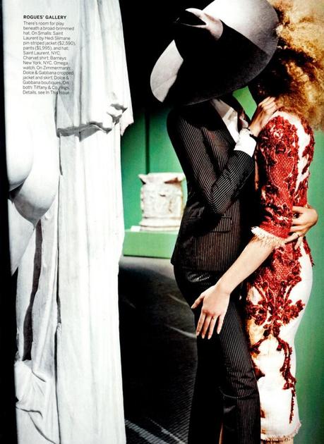 Joan Smalls and Raquel Zimmerman by Mario Testino for Vogue US March 2013 4