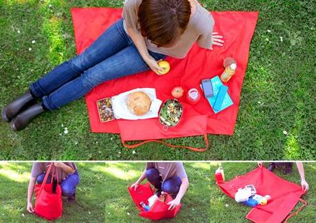 Picnic Bag Blanket by Yield