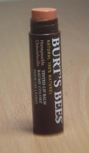 Burt's Bees Honey Suckle Tinted Lip Balm Review