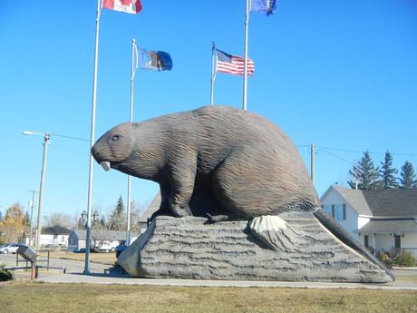 Beaver Statue Beaverlodge  AB