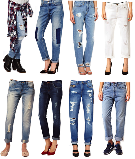 boyfriend jeans ripped asos mih edit