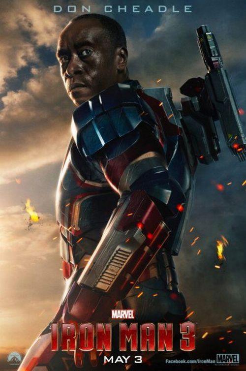 Check Out The Iron Patriot in New Iron Man 3 Poster
