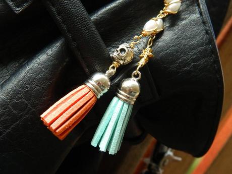 tassel bag charm