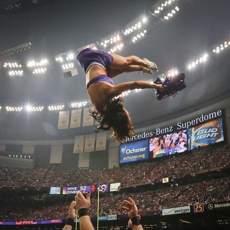 Baltimore Ravens Cheerleaders At The Super Bowl