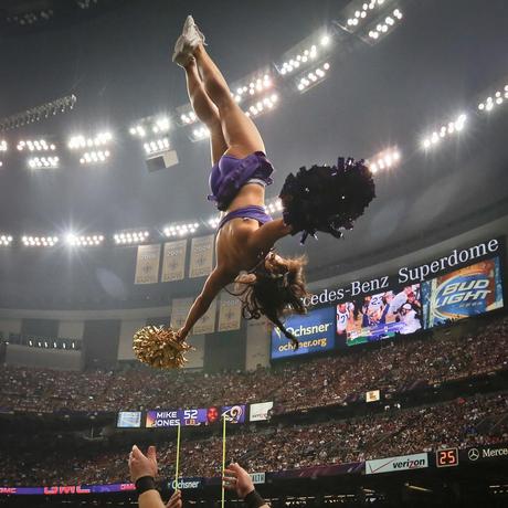 Baltimore Ravens Cheerleaders At The Super Bowl