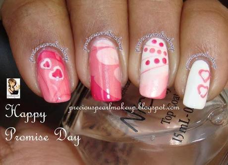 Valentine Week Nail Arts by Precious Pearl