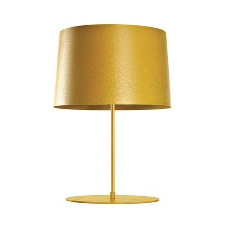 Modern golden table lamp.