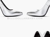 Saint Laurent Silver Heel Paris Pumps ($695) Laurent...