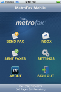 Metrofax mobile faxing app