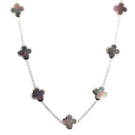 VAN CLEEF & ARPELS Alhambra Tahitian Mother of Pearl Necklace, van cleef arpels palm beach