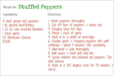 recipe: stuffed peppers