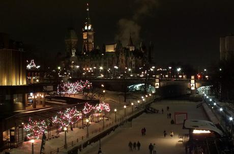 Capital Hill at night - Winterlude - Ottawa