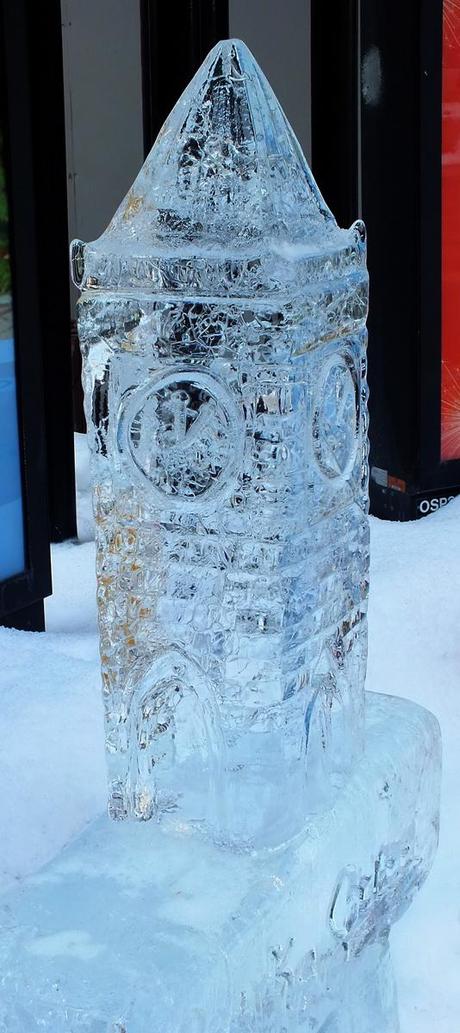 Peace Tower sculpture in ice - Winterlude - Ottawa