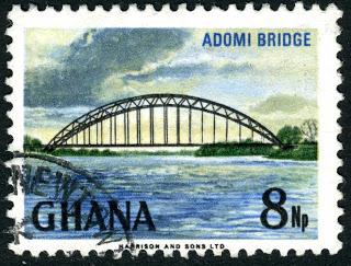 A stamp of Adomi Bridge of Ghana resembles the Indreni Bridge of Singtam
