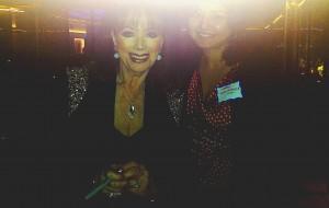 Jackie Collins and I are so empowered we emit a white glow... which no amount of photoshop could completely hide. We're that awesome :-)