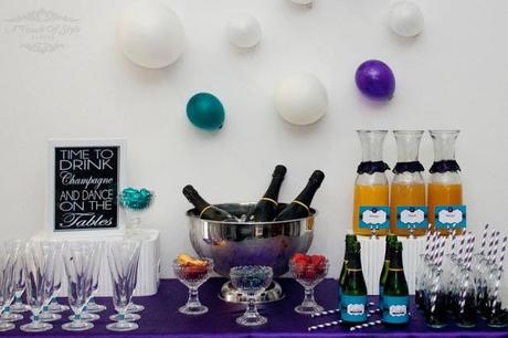 Purple and Teal 30th Birthday by A Touch of Style Events.