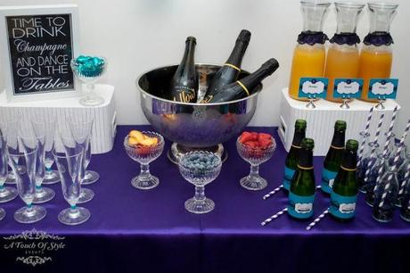 Purple and Teal 30th Birthday by A Touch of Style Events.