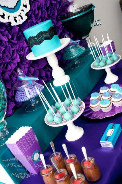 Purple and Teal 30th Birthday by A Touch of Style Events.