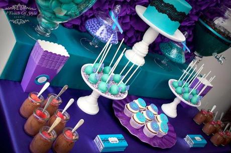 Purple and Teal 30th Birthday by A Touch of Style Events.