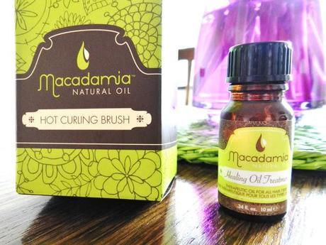 Macadamia Hot Curling Brush & Healing Oil Treatment