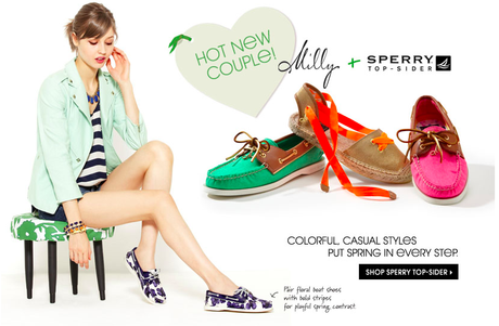 Sperry top sider milly collaboration sale free ship promo code covet her closet fashion celebrity blog how to tutorial trends 2013