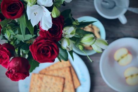 Flowers on my dinner table, copyright aldy moyla
