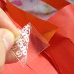3M Scotch Restickable Tab to hang the girls Chinese Lanterns.