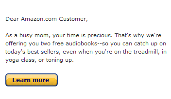 Amazon Mom email