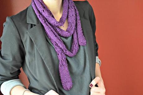 purple scarf