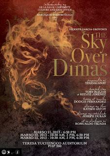 DLSU Harlequin Theatre Guild presents Sky Over Dimas, March 14-16