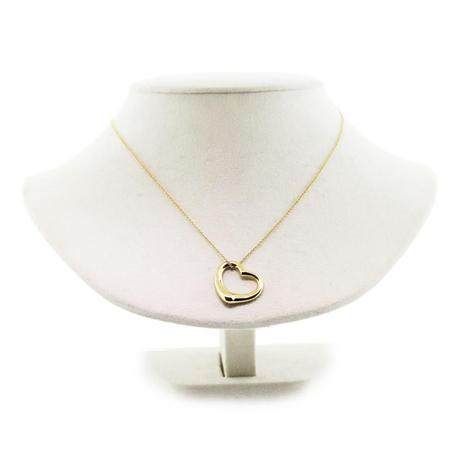 Pre-Owned Tiffany & Co. 18K Yellow Gold Heart Pendant and Chain
