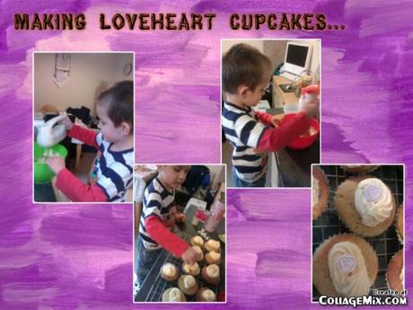 making cupcakes