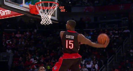 Terrence Ross dunks in Vince Carter Jersey - Slam Dunk Contest 2013